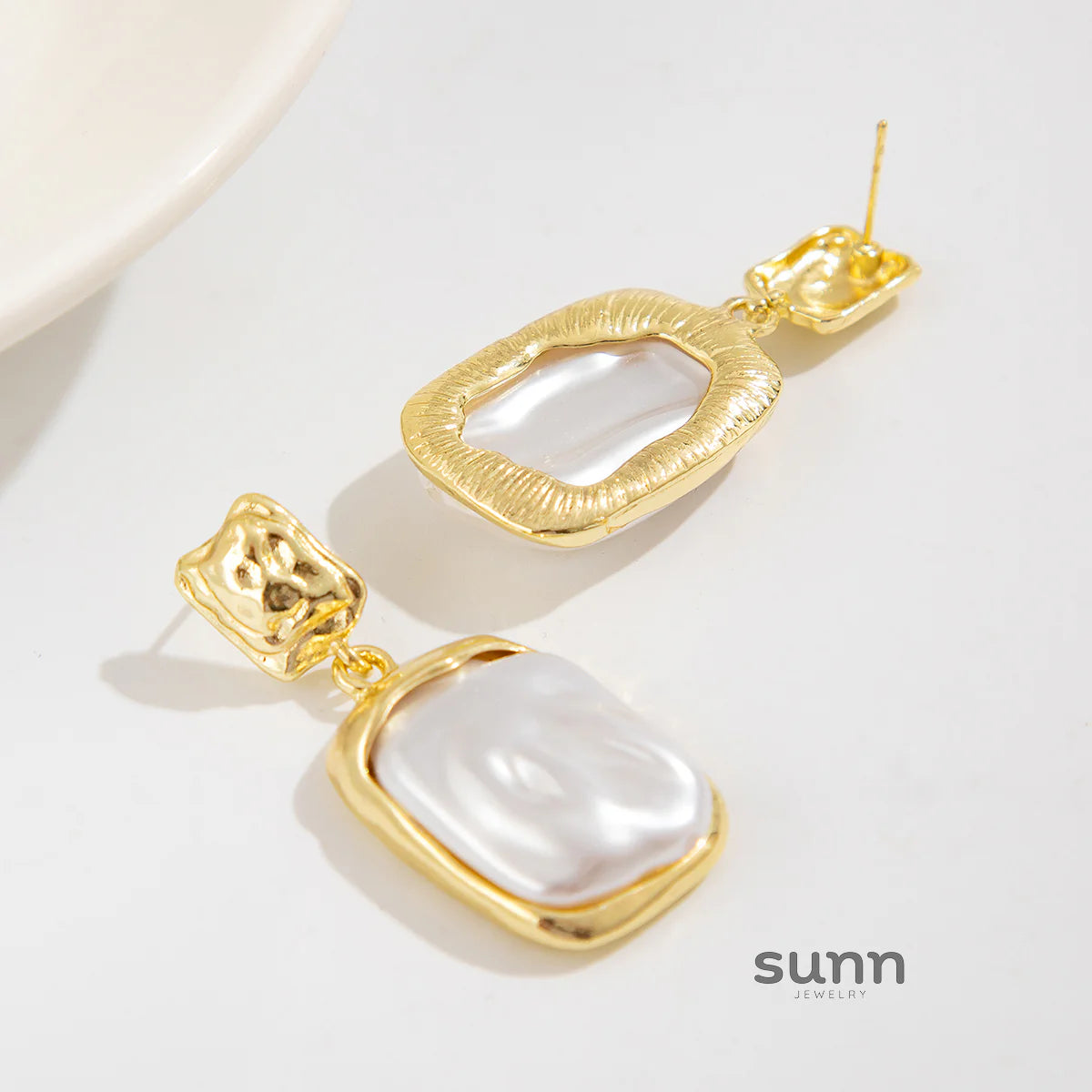 Truth Irregular Acrylic Earrings