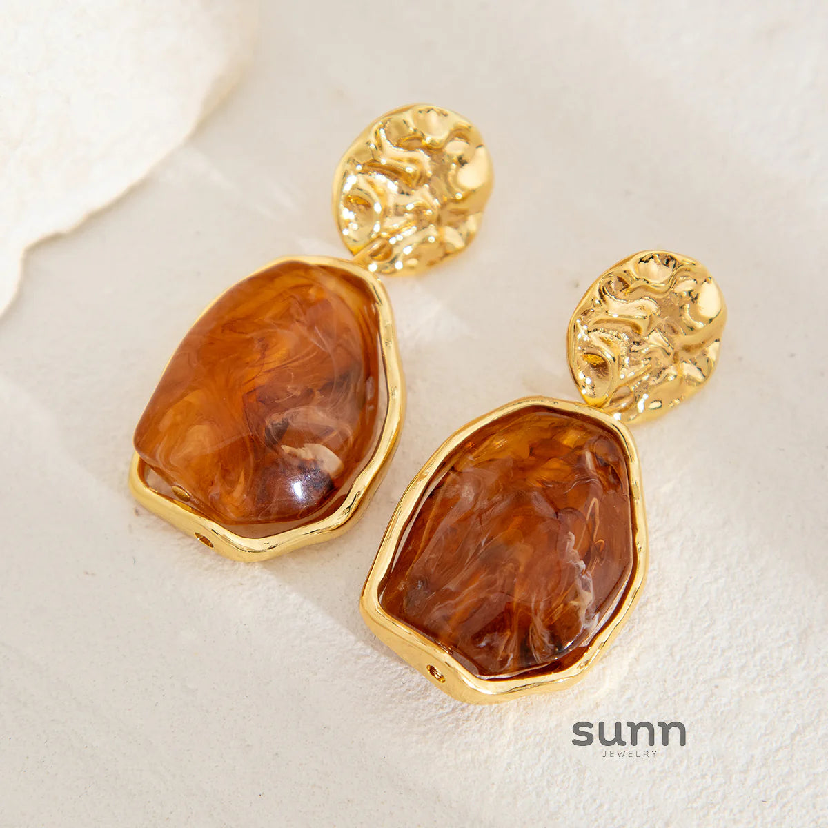 Truth Irregular Acrylic Earrings