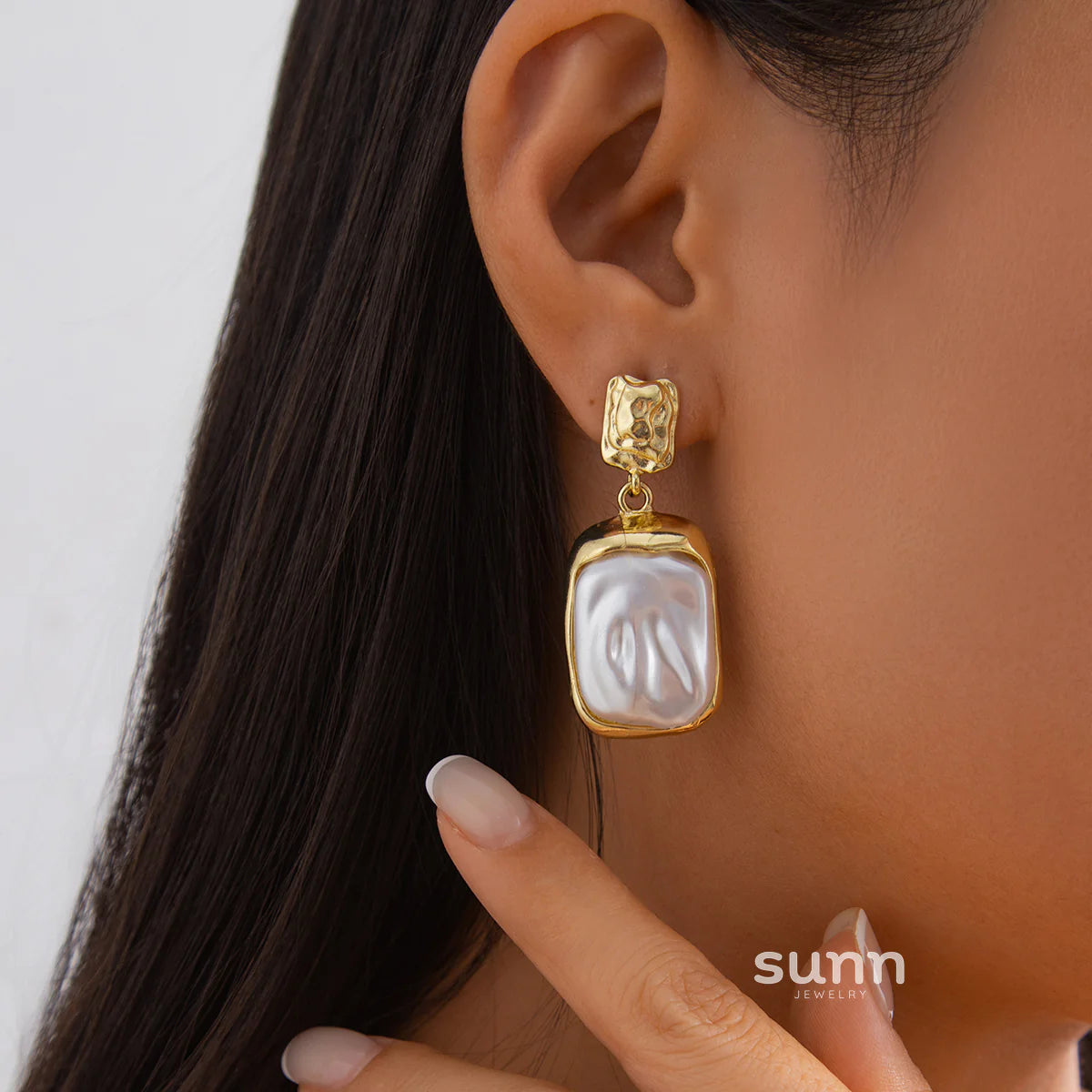 Truth Irregular Acrylic Earrings