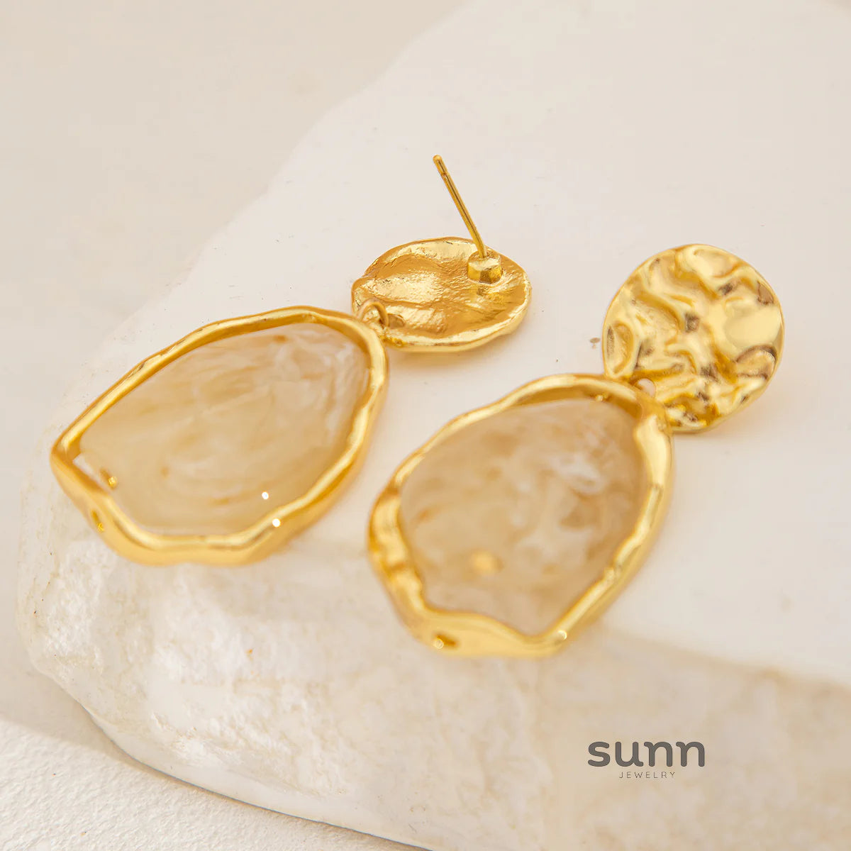 Truth Irregular Acrylic Earrings