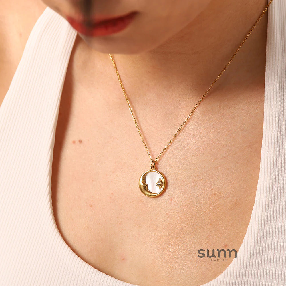 Tulsi Layered Pearl Charm Necklace