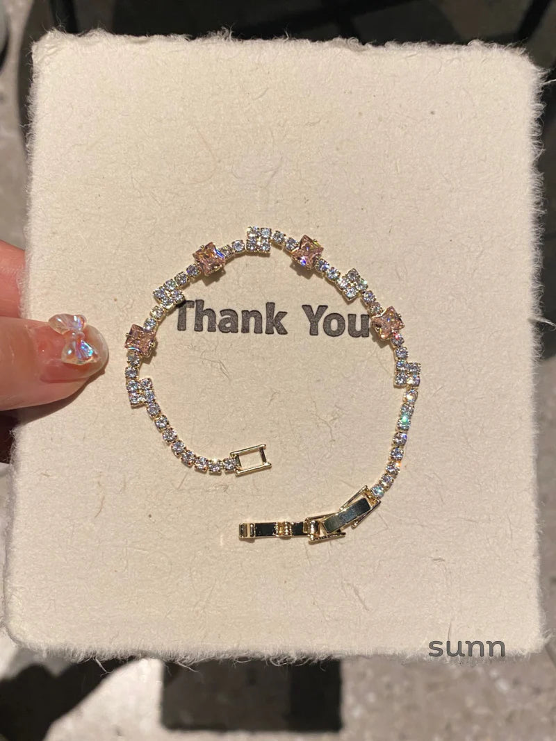 Tyana Pink Zirconia Bracelet