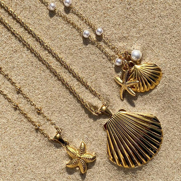 Tyanna Pearl Shell Necklace [TG22QMUK]