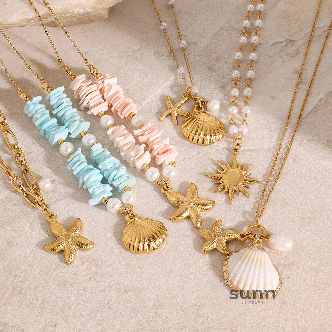 Tyanna Pearl Shell Necklace [2RNI8SQZ]