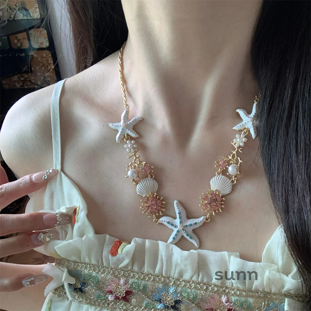 Tyanna Starfish Shell Necklace