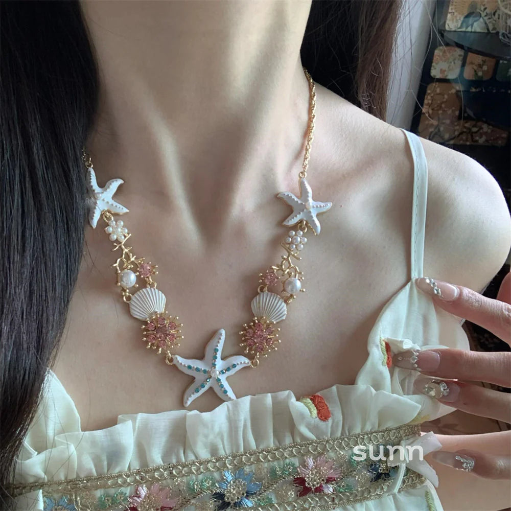 Tyanna Starfish Shell Necklace