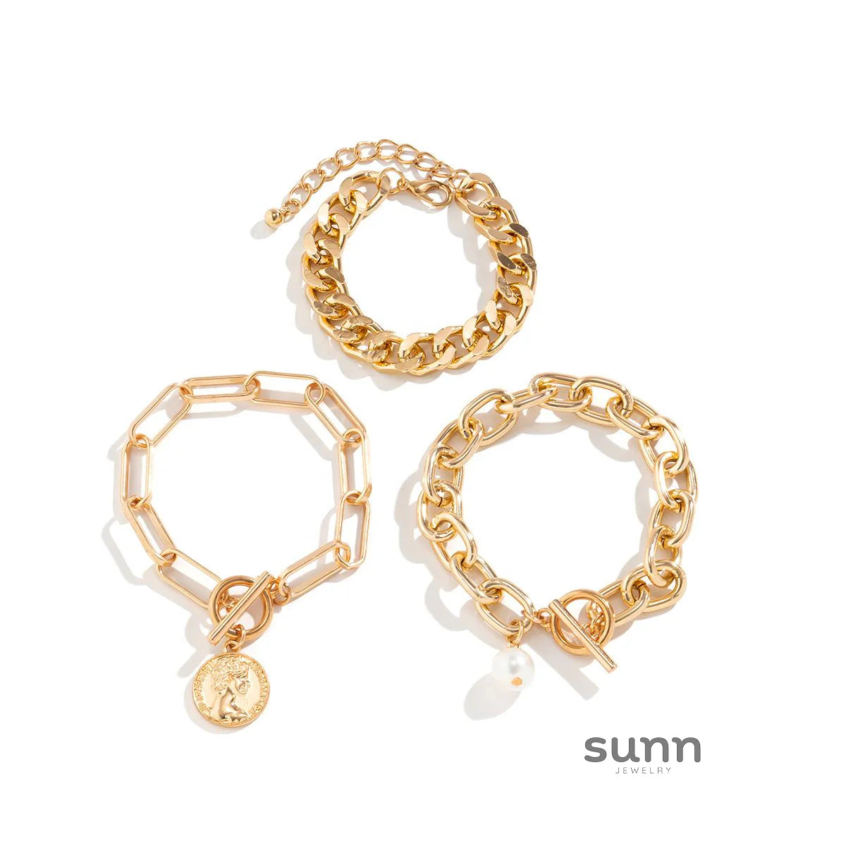 Tylah Layered Pearl Bracelet Set