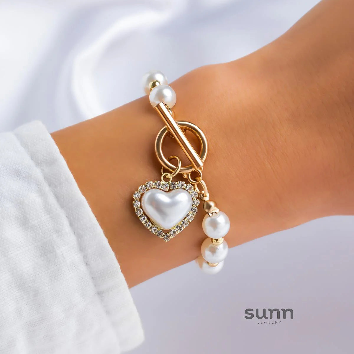 Tylah Layered Pearl Bracelet Set
