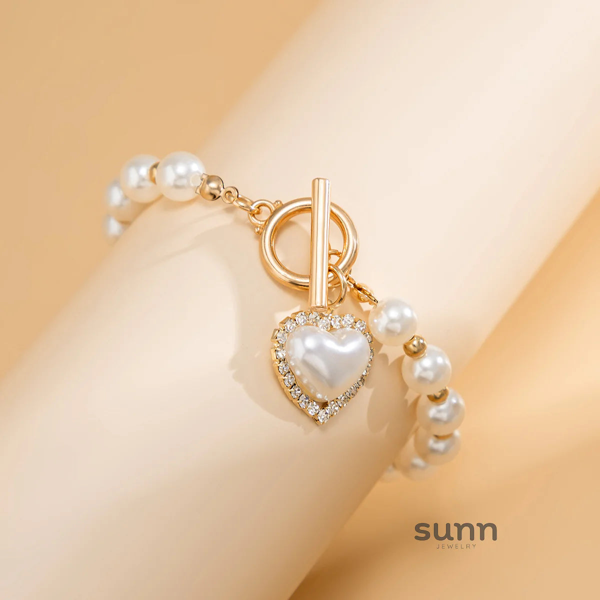 Tylah Layered Pearl Bracelet Set