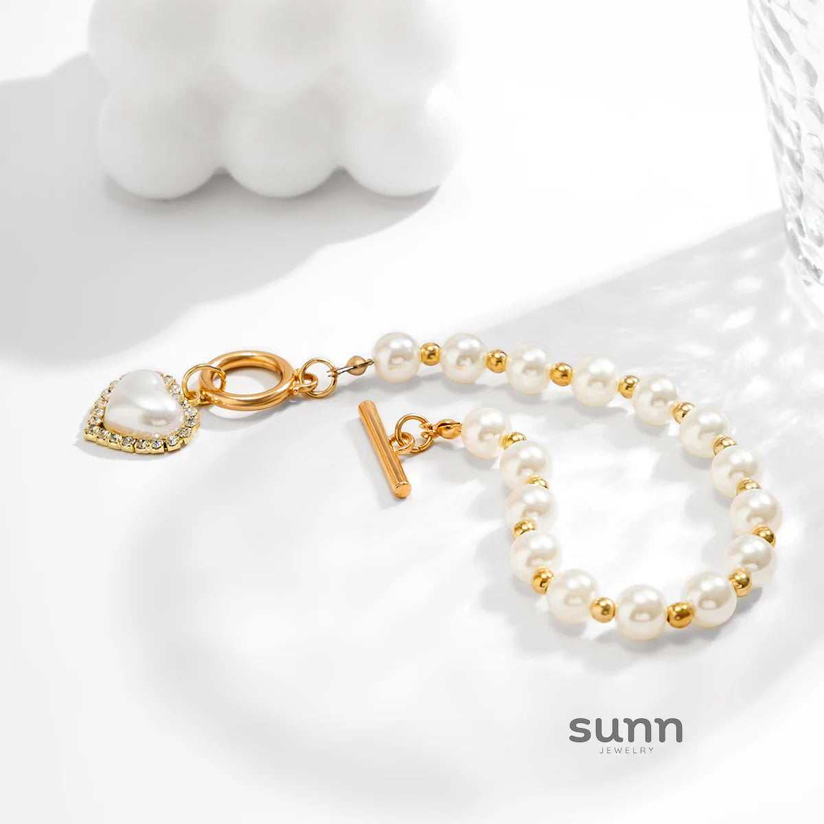 Tylah Layered Pearl Bracelet Set