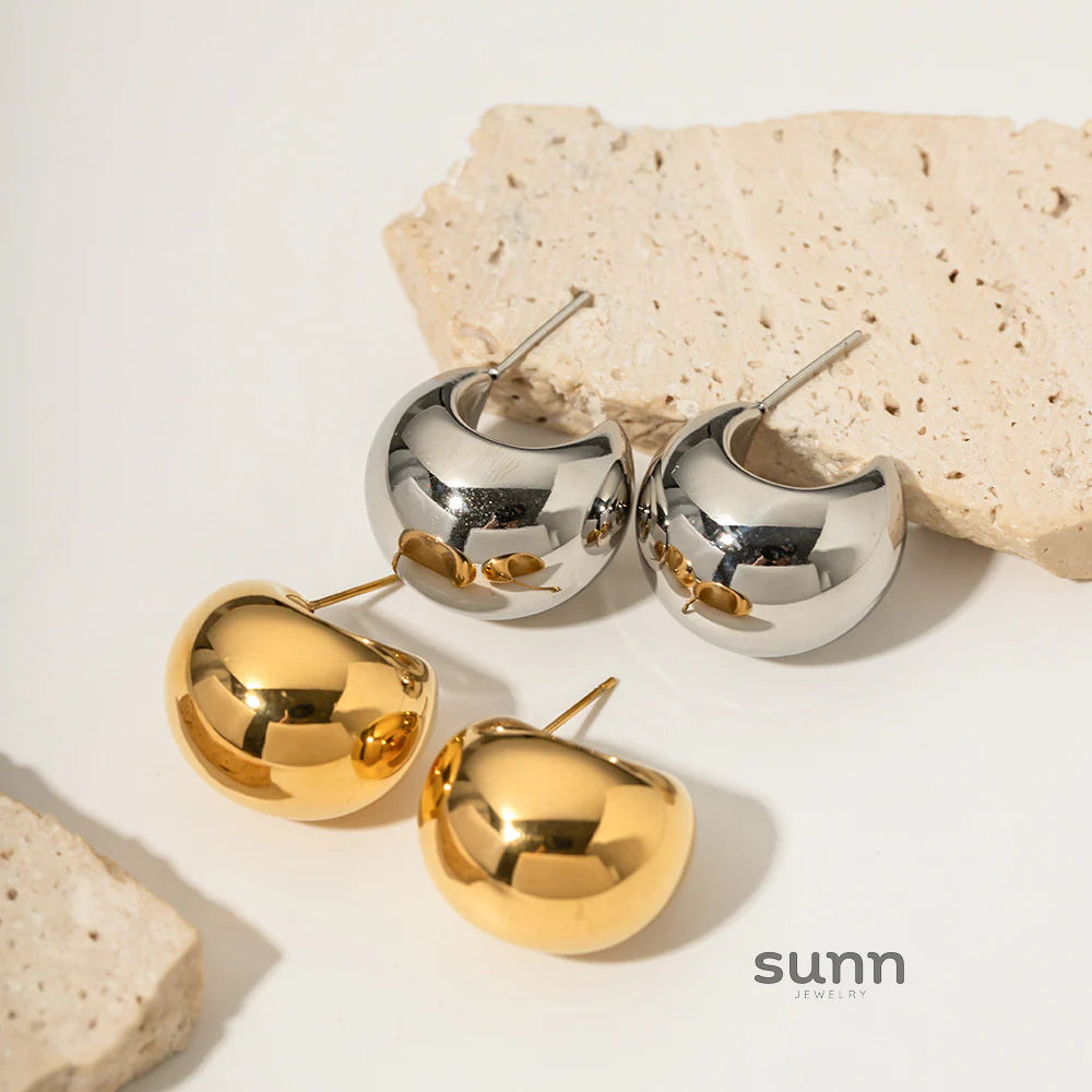 Tylar Modern C-Hoop Earrings