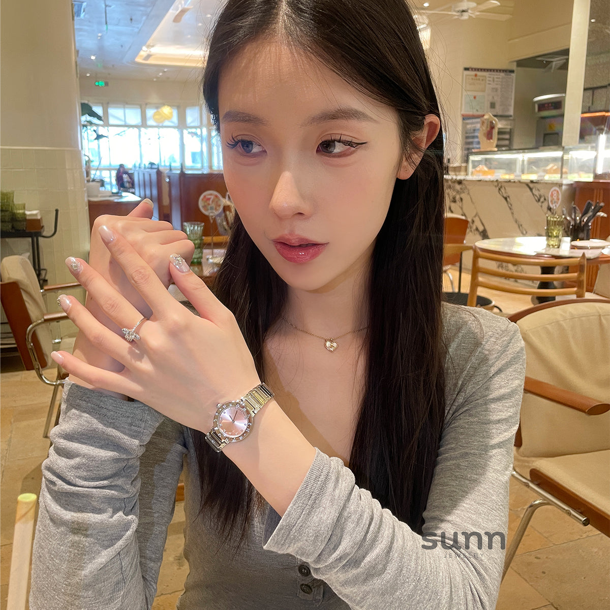 Tyleah Rose Gold Milanese Watch [QO9W4Z1H]