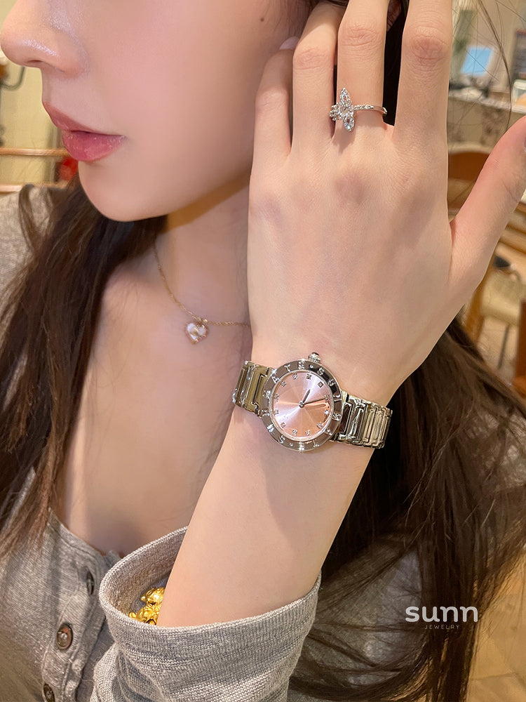 Tyleah Rose Gold Milanese Watch [6LWALVLR]