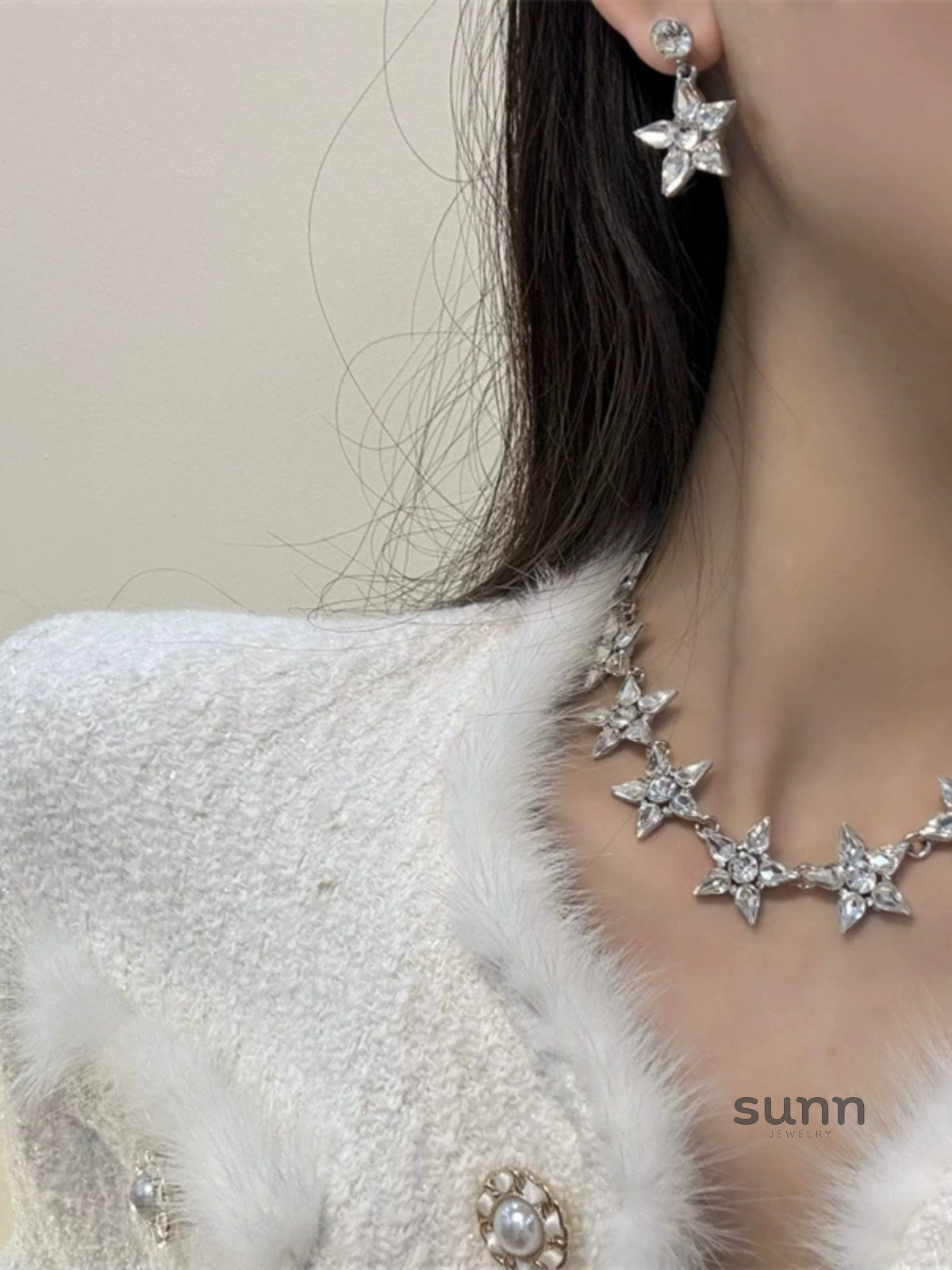 Tyleah Zircon Star Necklace Set [IJ5WY5DF]