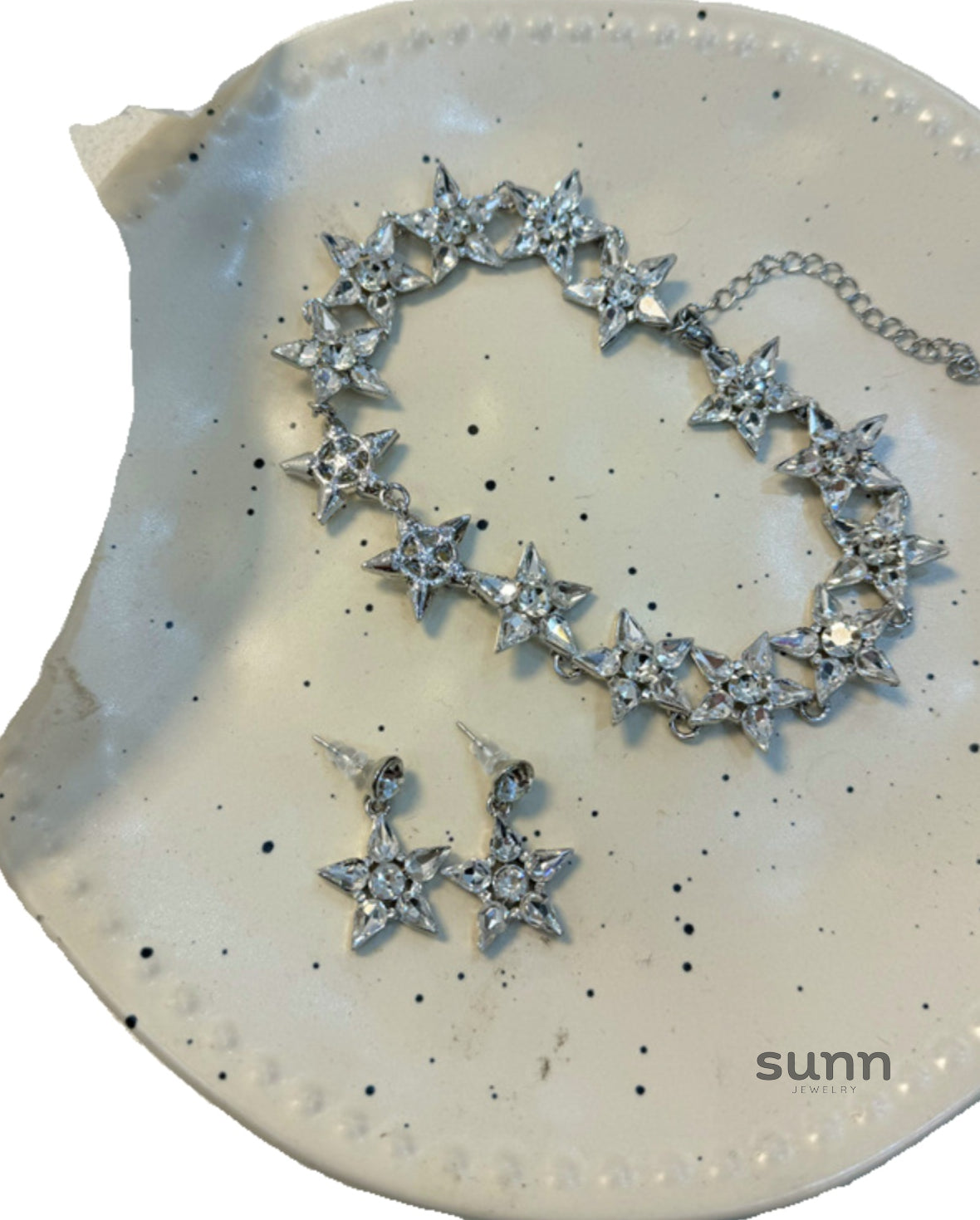 Tyleah Zircon Star Necklace Set [GJE28IOX]