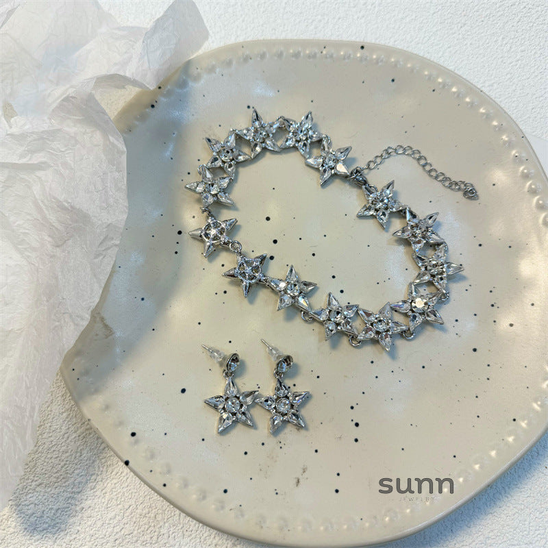 Tyleah Zircon Star Necklace Set [YYBCPA1M]