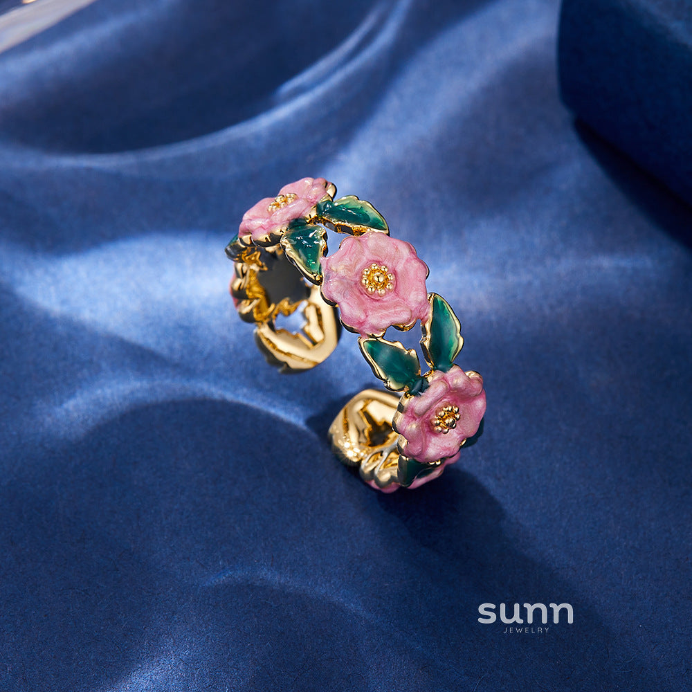 Tyonna Pink Camellia Ring [WJ5EFGU1]