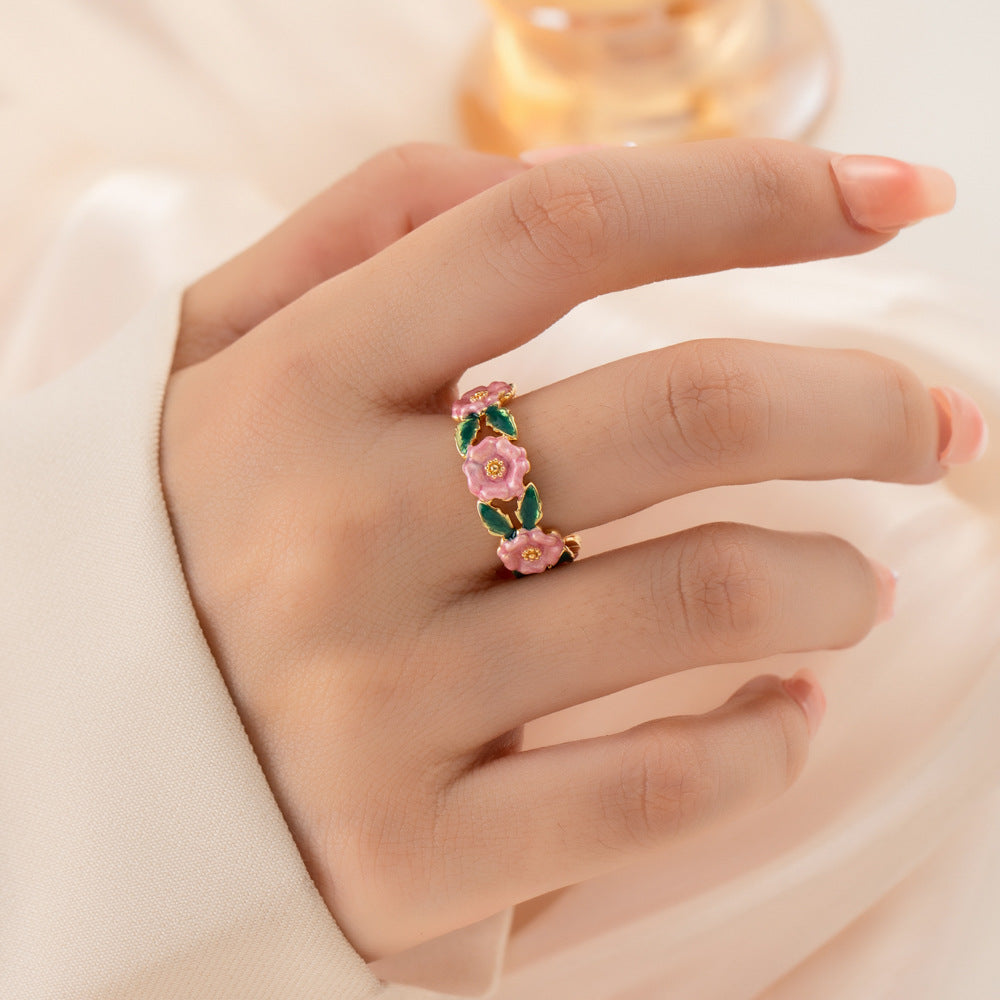 Tyonna Pink Camellia Ring [WJ5EFGU1]