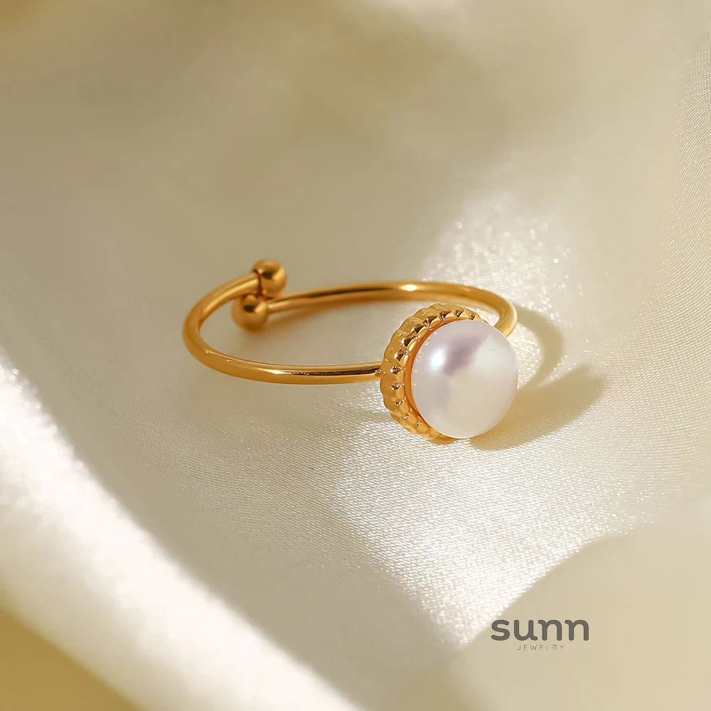 Tzirel Adjustable Freshwater Pearl Ring