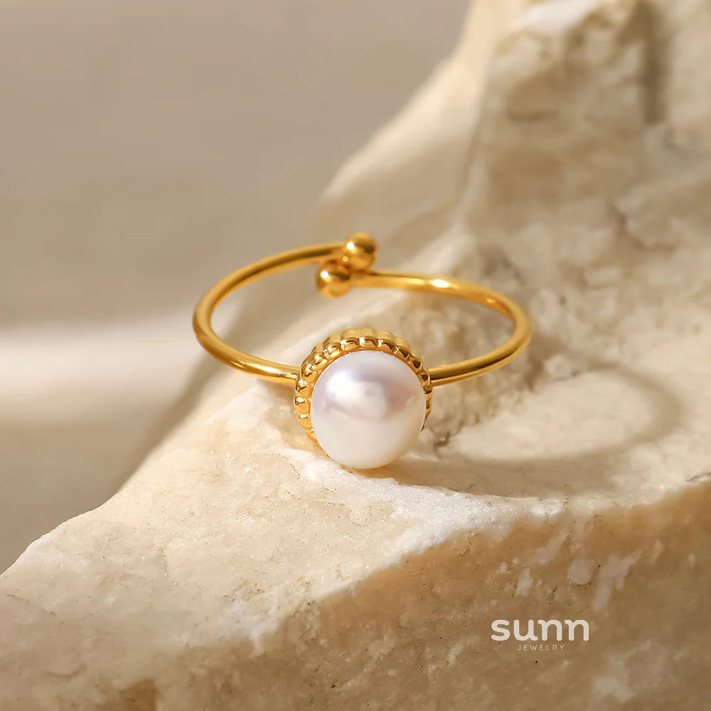 Tzirel Adjustable Freshwater Pearl Ring