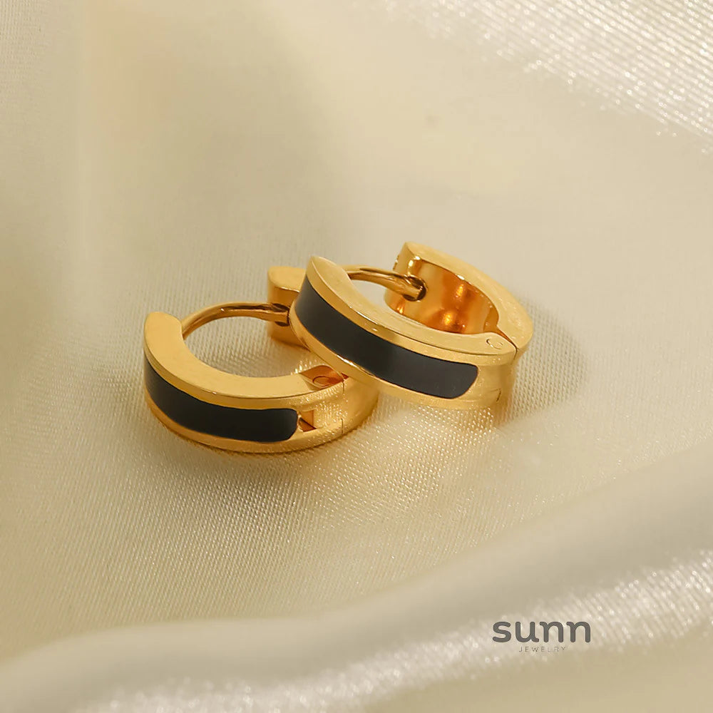 Uriah Enamel Hoop Earrings