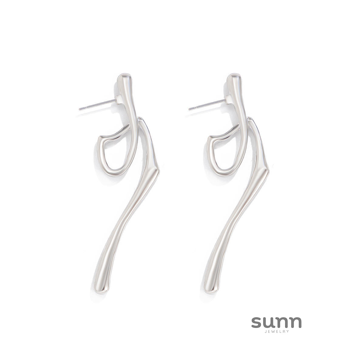 Vaeda Asymmetrical Drop Earrings [8PKN6HO3]