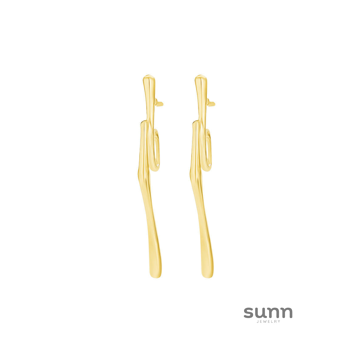 Vaeda Asymmetrical Drop Earrings [VST58VDI]