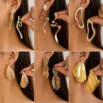 Vaeda Asymmetrical Drop Earrings [9OTTLA1L]