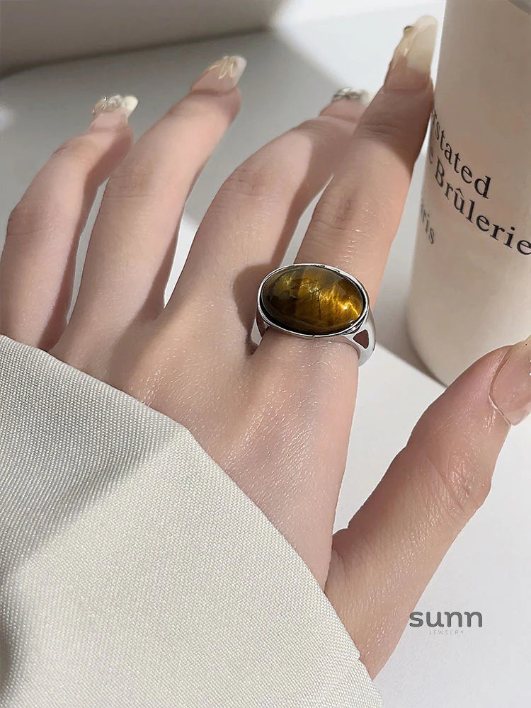 Vail Tiger Eye Open Ring