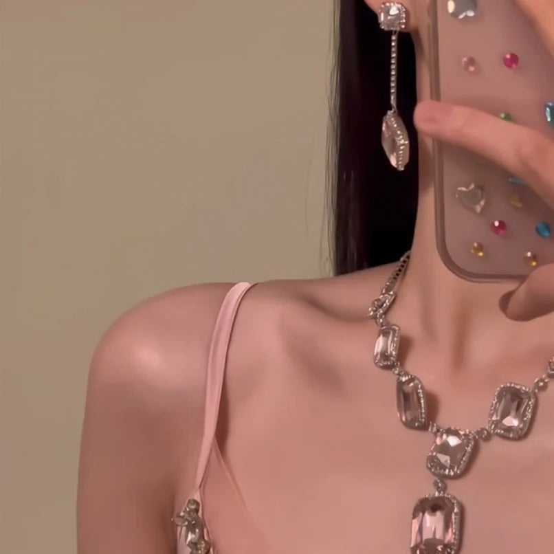 Valencia Pink Statement Necklace