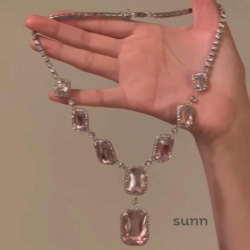 Valencia Pink Statement Necklace