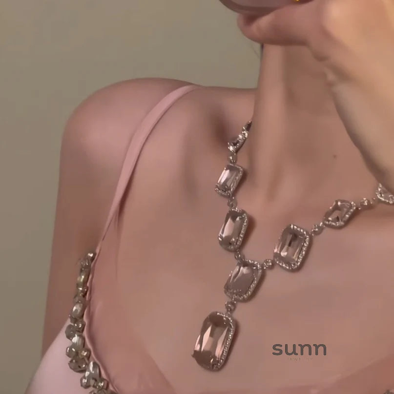 Valencia Pink Statement Necklace