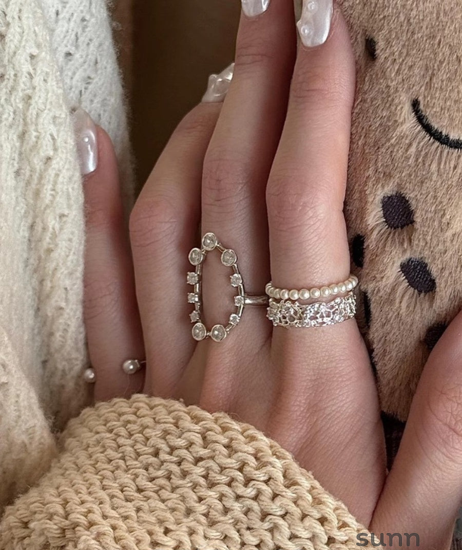 Vayda Stacked Oval Ring [MUG4AM2M]