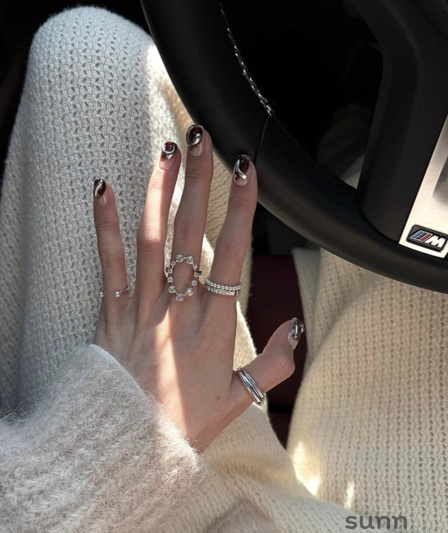 Vayda Stacked Oval Ring [I5K2PSTY]