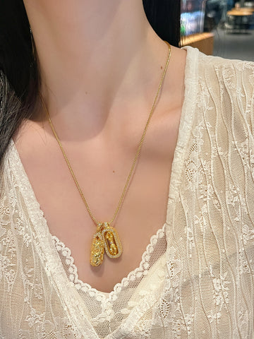 Vedika Vajra Pixiu Pendant Necklace [1F13GOID]