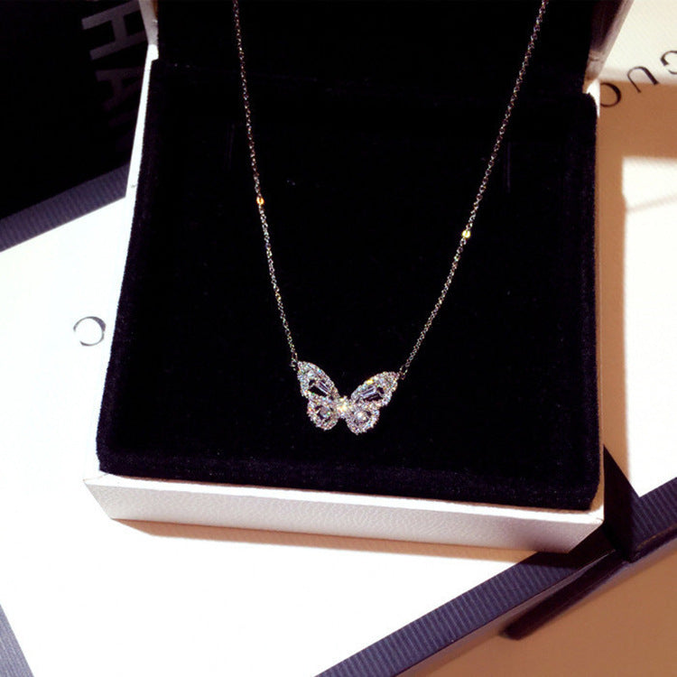 Vedika Zircon Butterfly Necklace [ANGT9VXI]