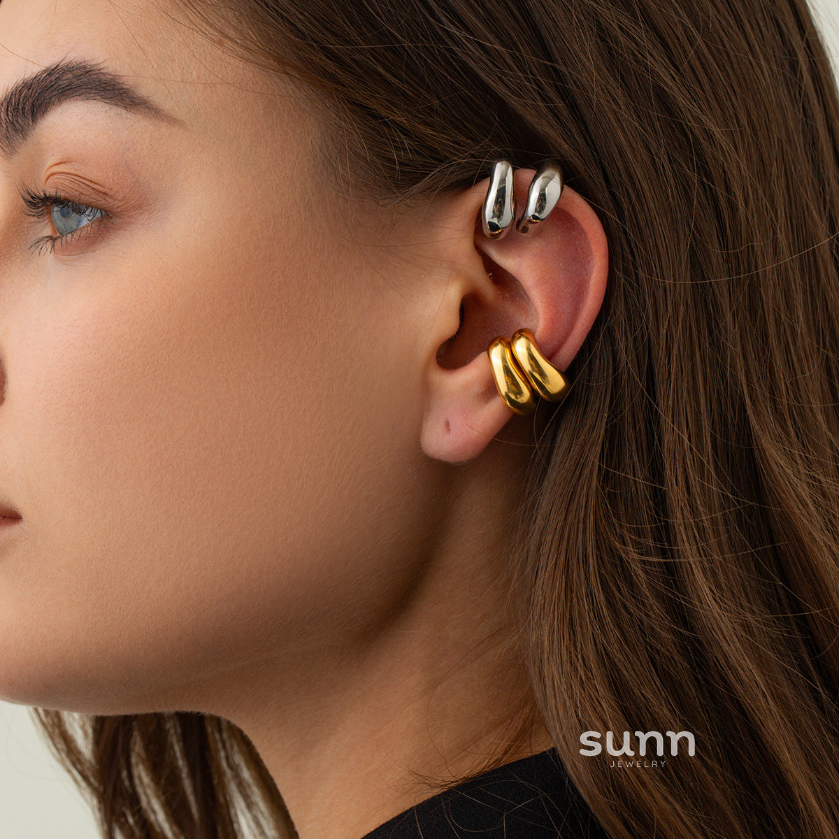 Veera Rivet Stainless Steel Ear Cuff [O7ZVTBZW]
