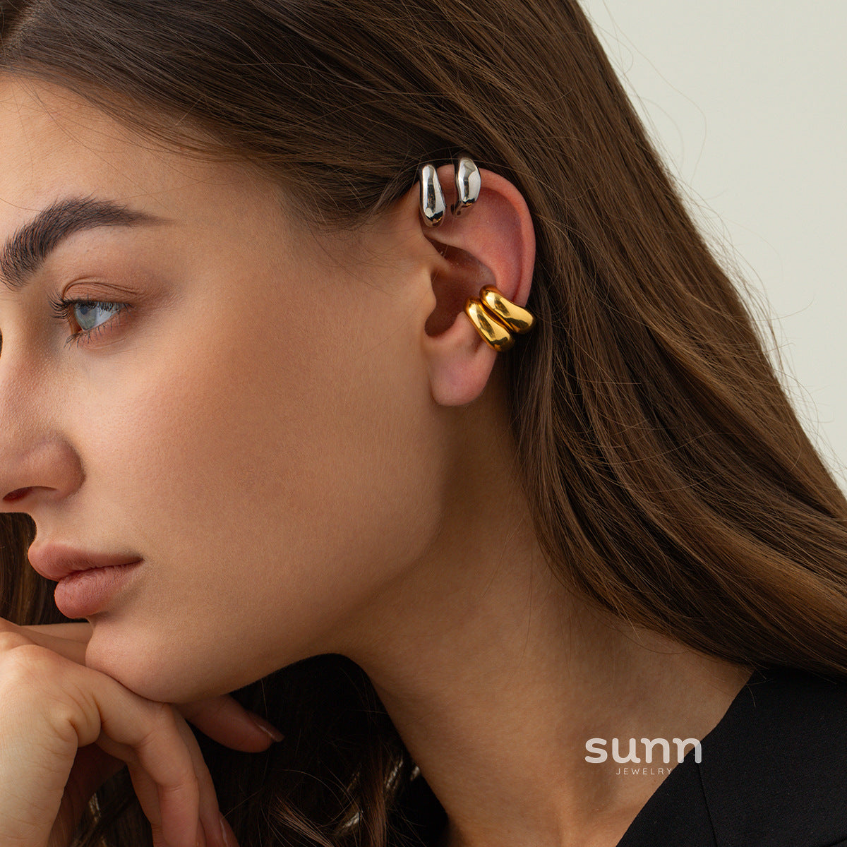 Veera Rivet Stainless Steel Ear Cuff [HHRQPPH6]