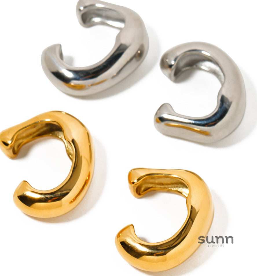 Veera Rivet Stainless Steel Ear Cuff [Q74GUMA7]