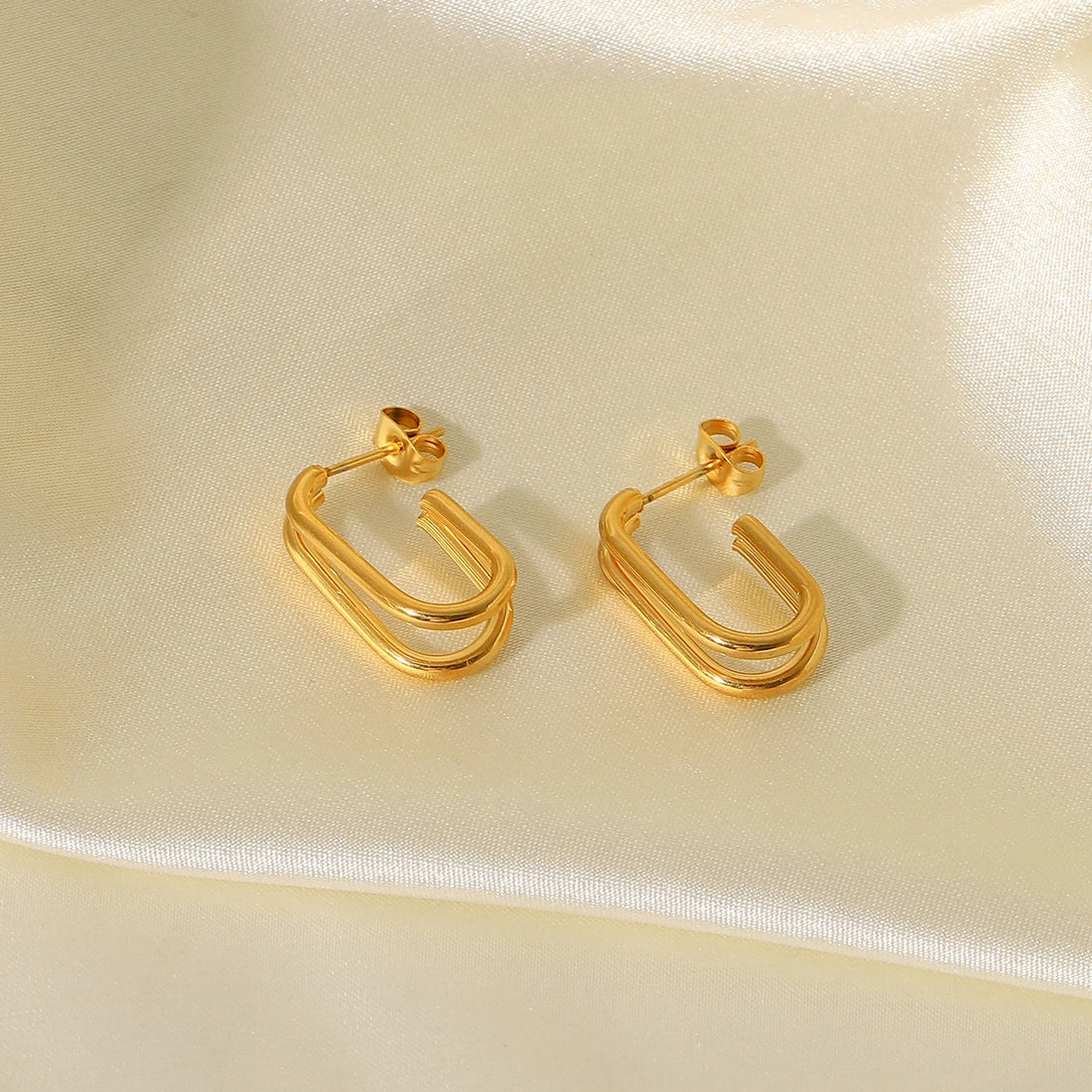 Veronika Double Layer Hoop Earrings