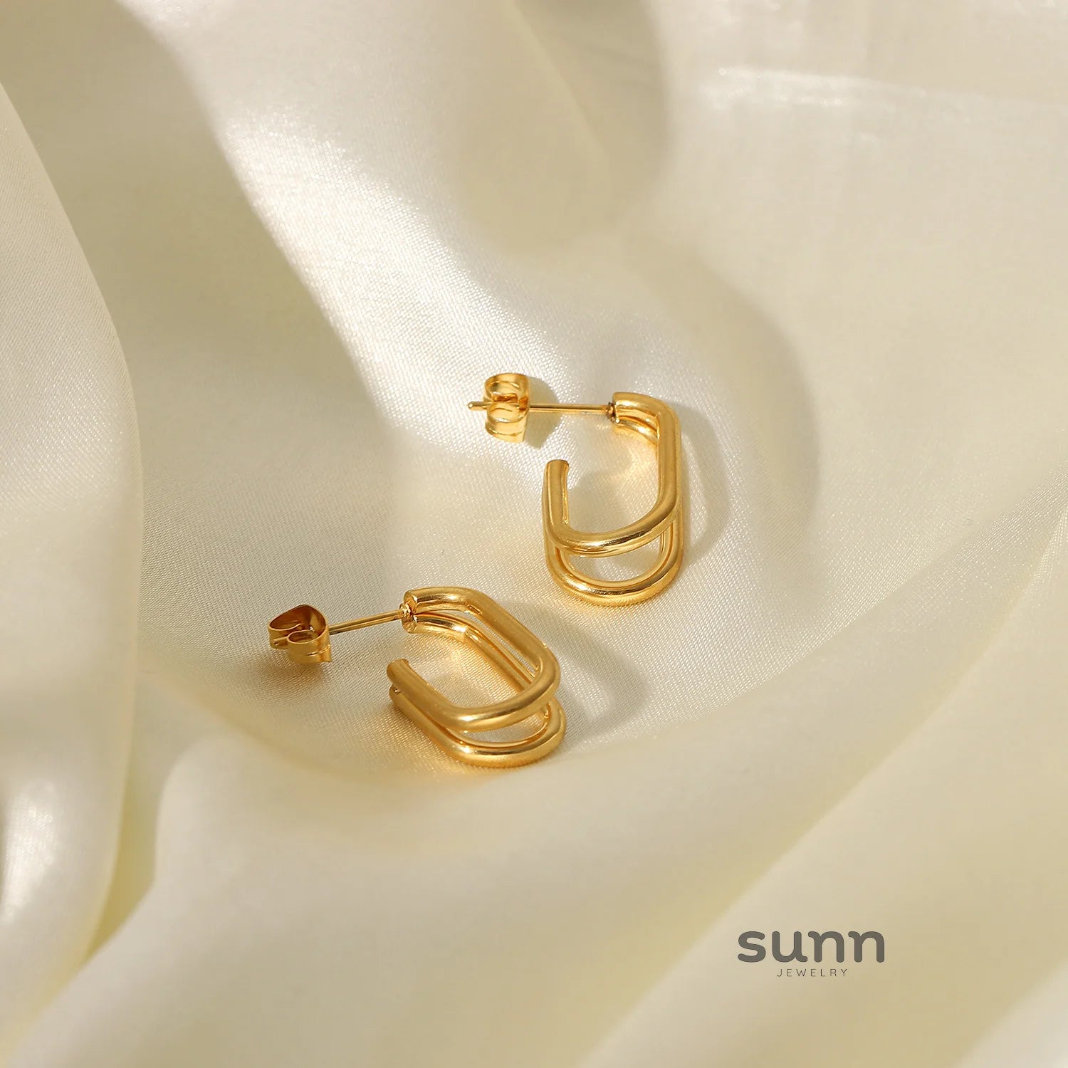 Veronika Double Layer Hoop Earrings