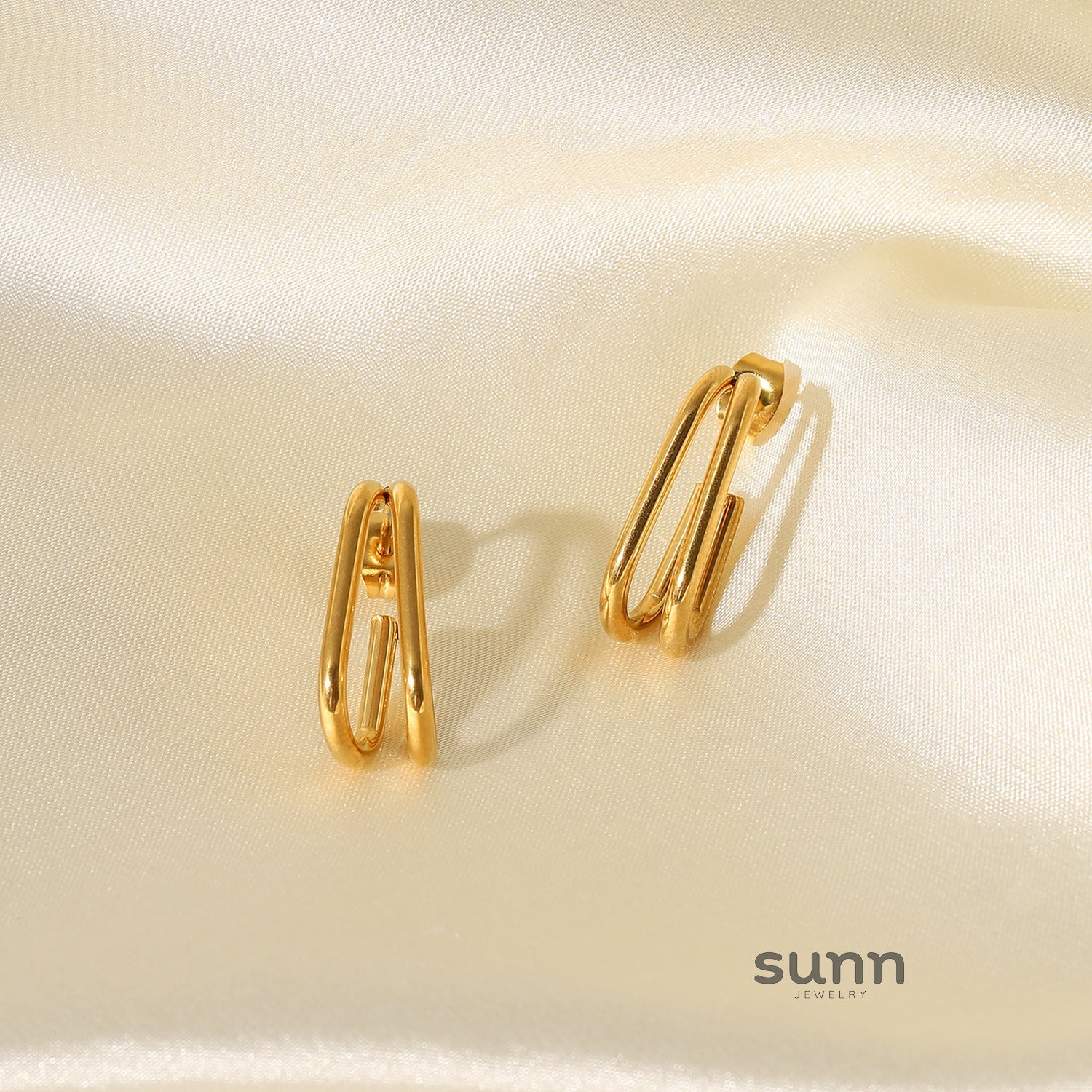 Veronika Double Layer Hoop Earrings
