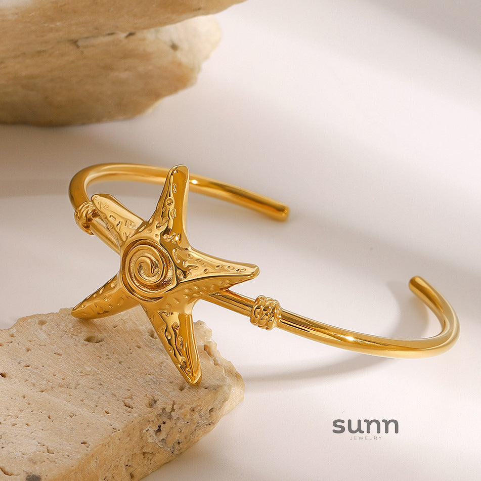 Vesper Starfish Open Bracelet [JICC61OB]