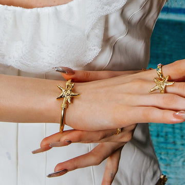 Vesper Starfish Open Bracelet [Q852P0CE]