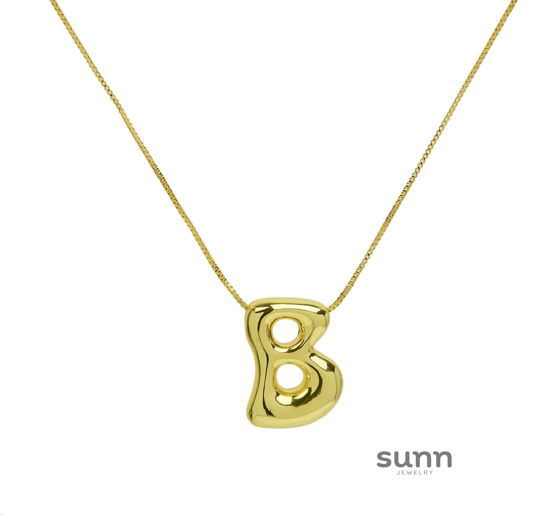 Virginia Bubble Initial Necklace [HTFP94FQ]