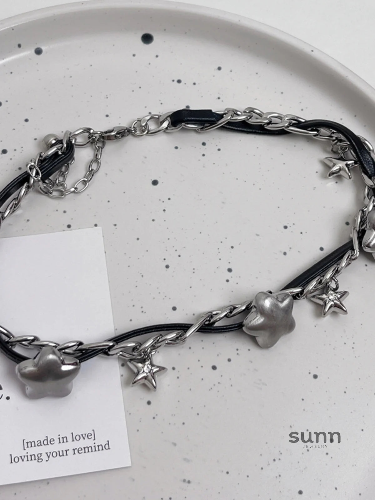 Virginia Star Leather Choker