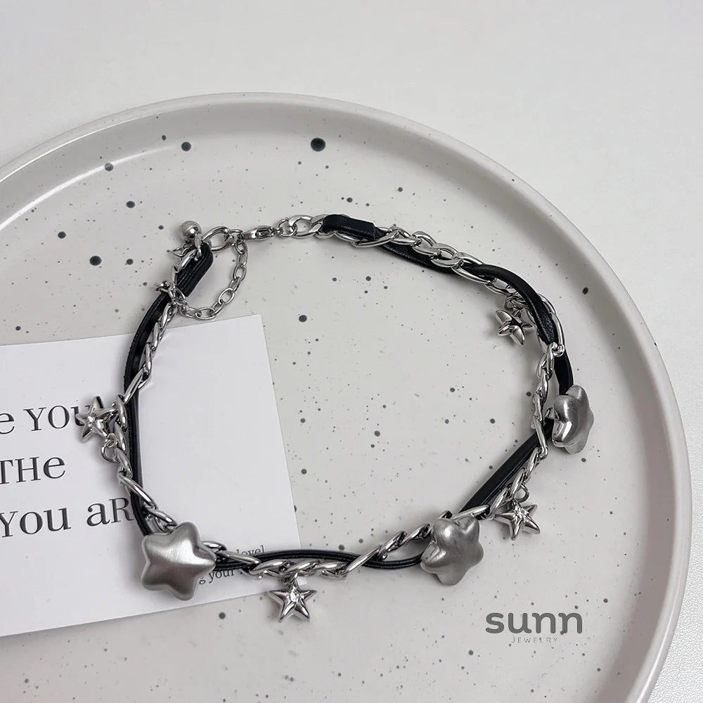 Virginia Star Leather Choker