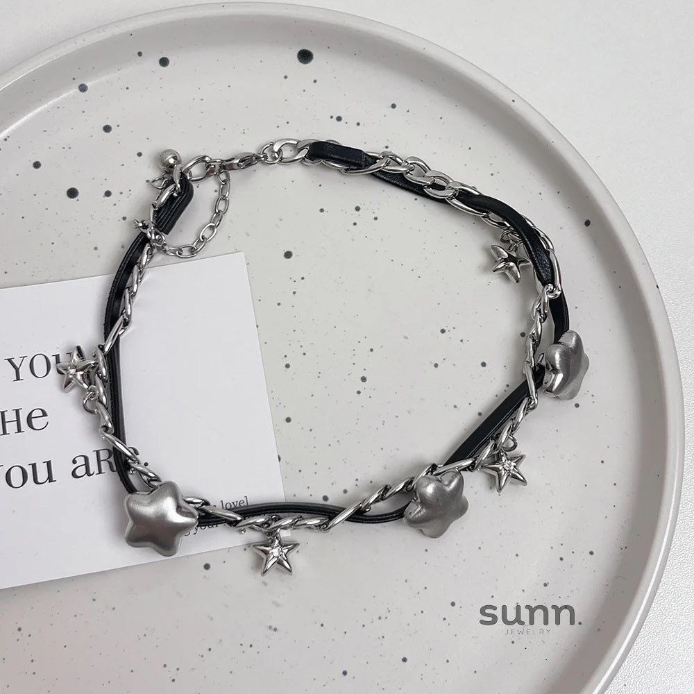 Virginia Star Leather Choker