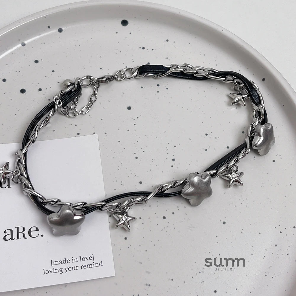 Virginia Star Leather Choker