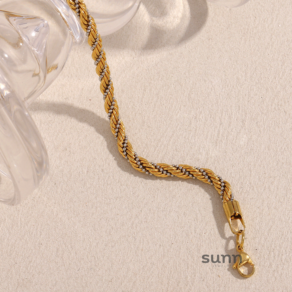 Vittoria Dual-Tone Twist Bracelet [D1QD80KY]